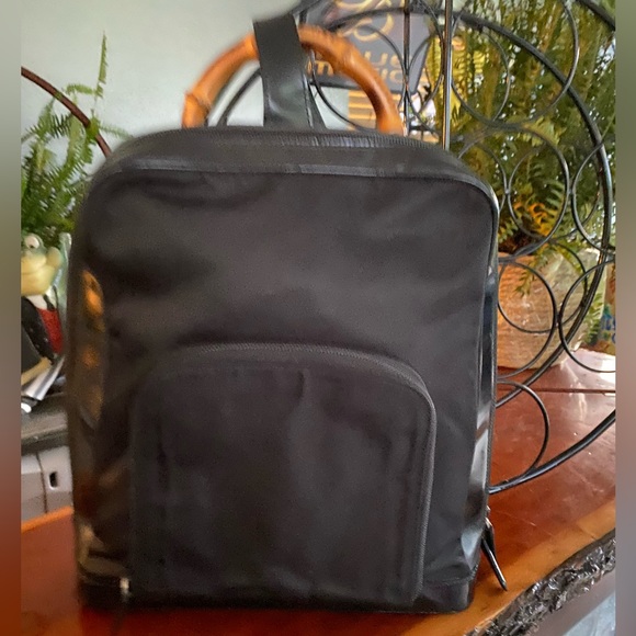 Gucci Vintage Bamboo Sling Backpack/Shoulder Bag Unisex - Picture 2 of 16